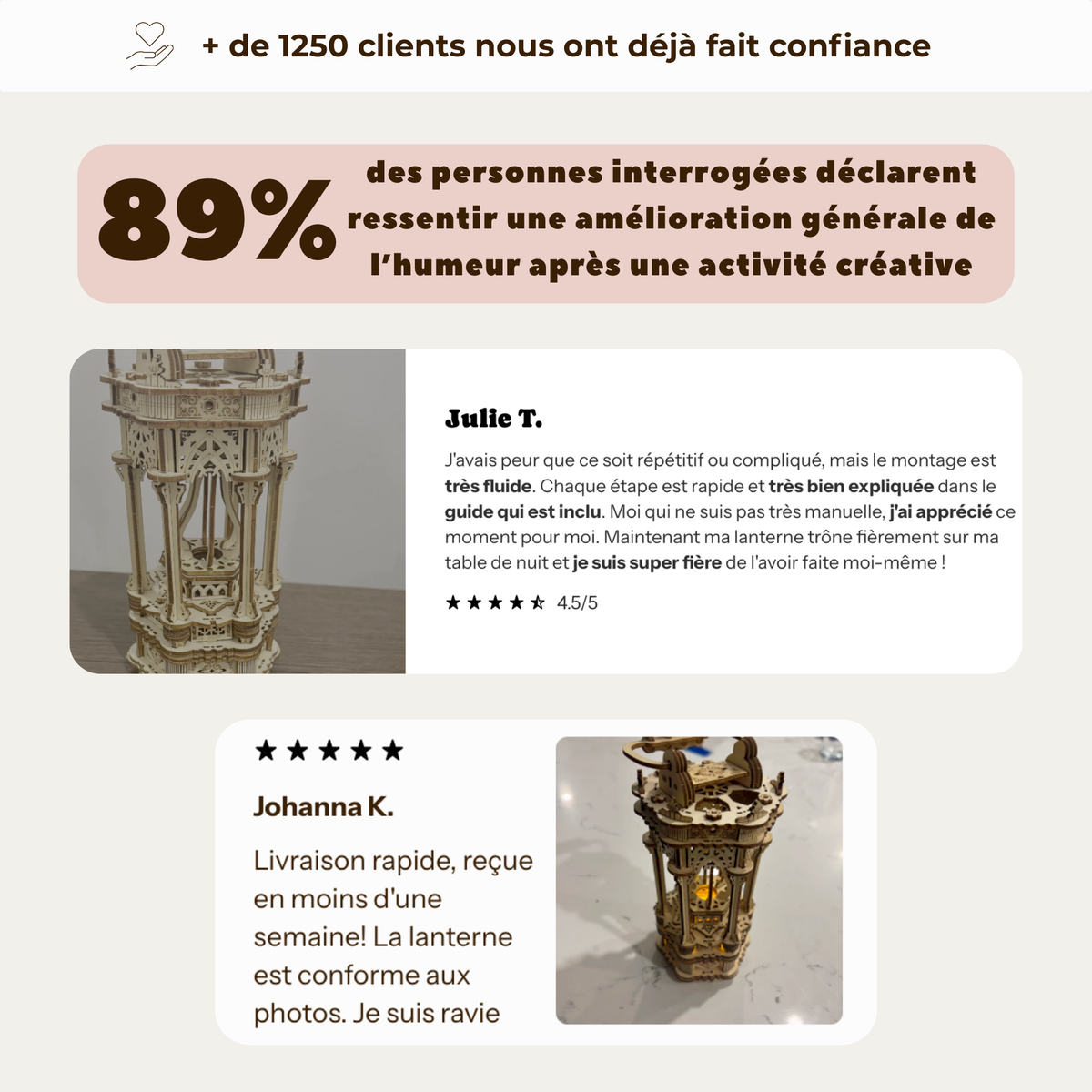 Lanterne 3D Enchantée